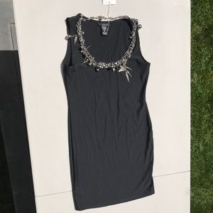 Bodycon Dress w/ Attached Necklace